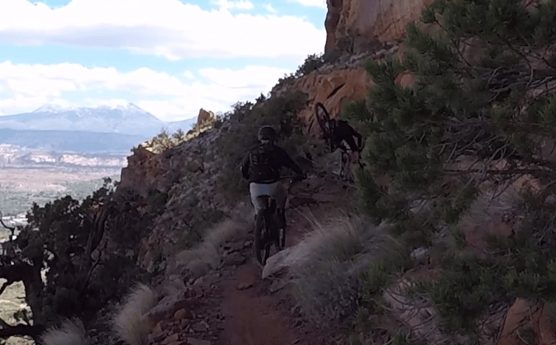 mag 7: The trail is difficult enough, and then my friend Brian endoed.