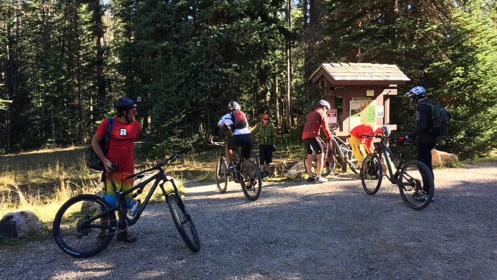 shuttle drop at trail head